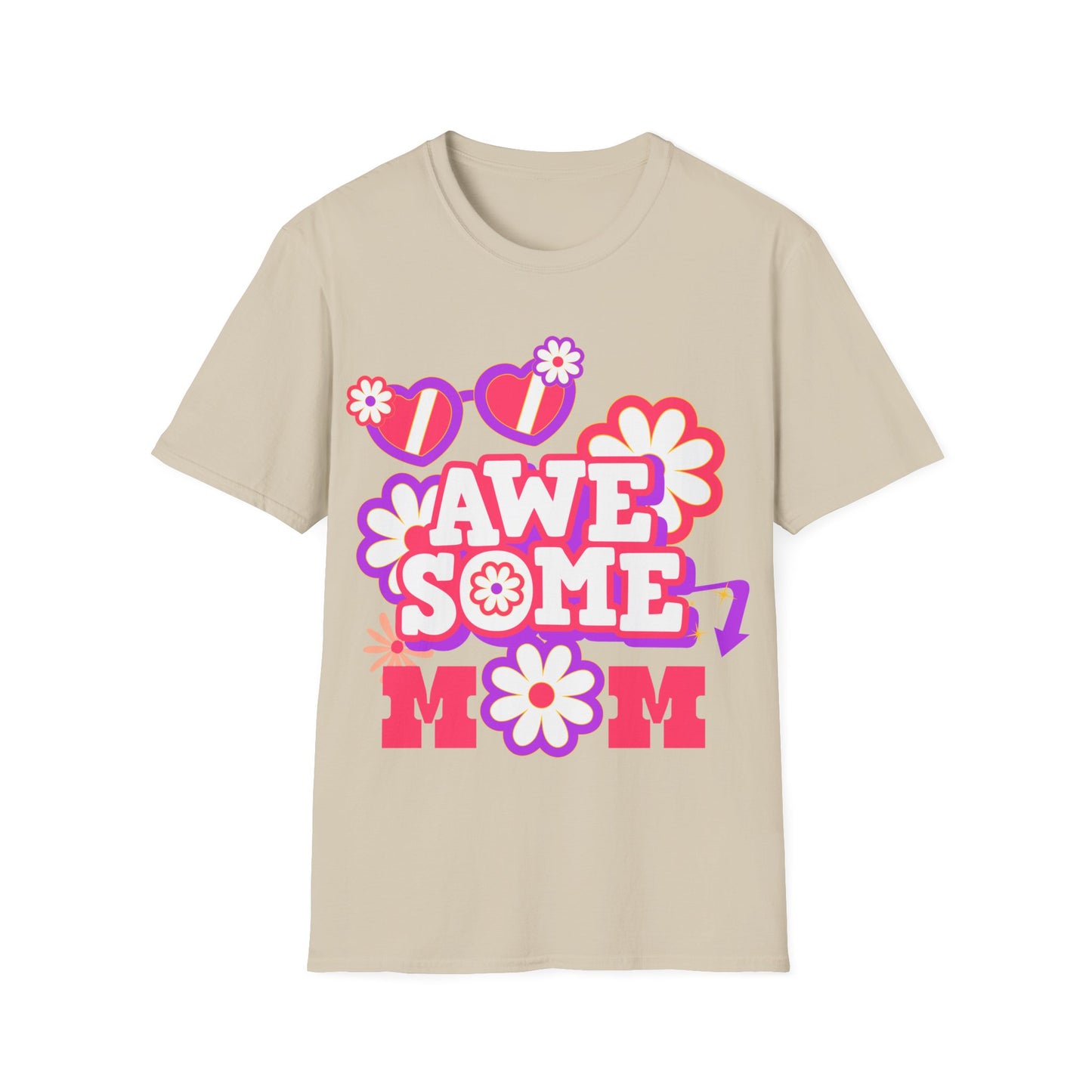 Awesome Mom Softstyle T-Shirt - Perfect Gift for Mother's Day