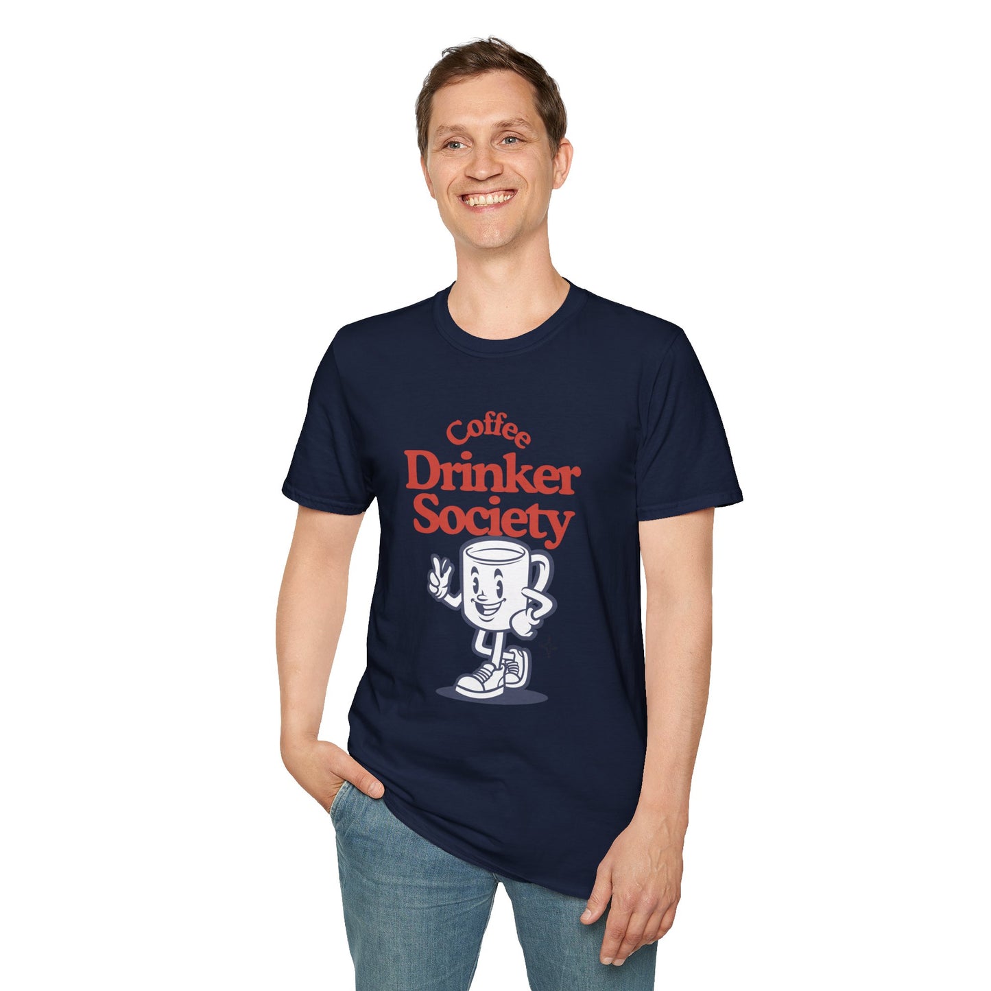 Coffee Drinker Society Unisex T-Shirt - Fun & Casual Coffee Lover Tee