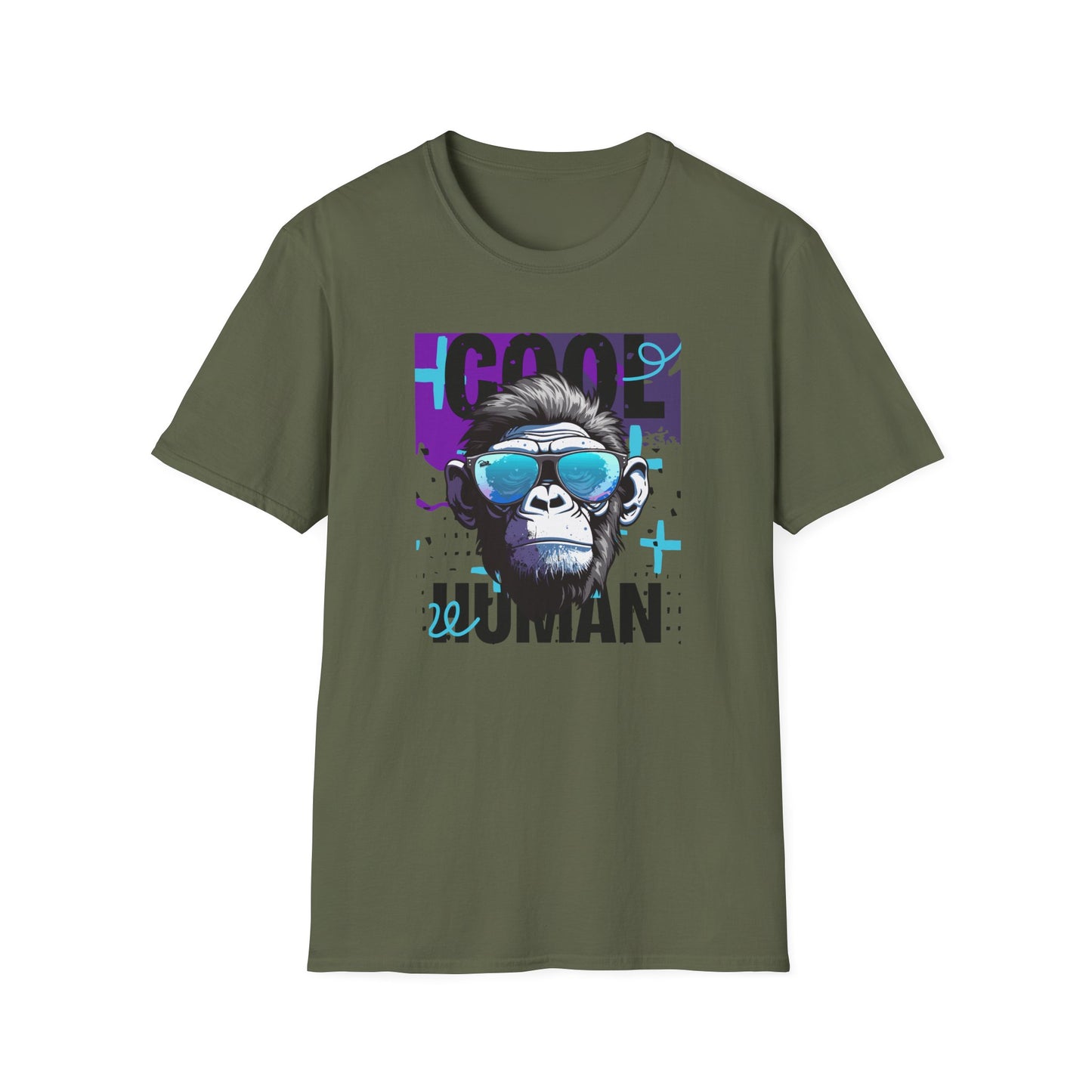Cool Human Sassy Chimp in Shades Graphic Unisex T-Shirt