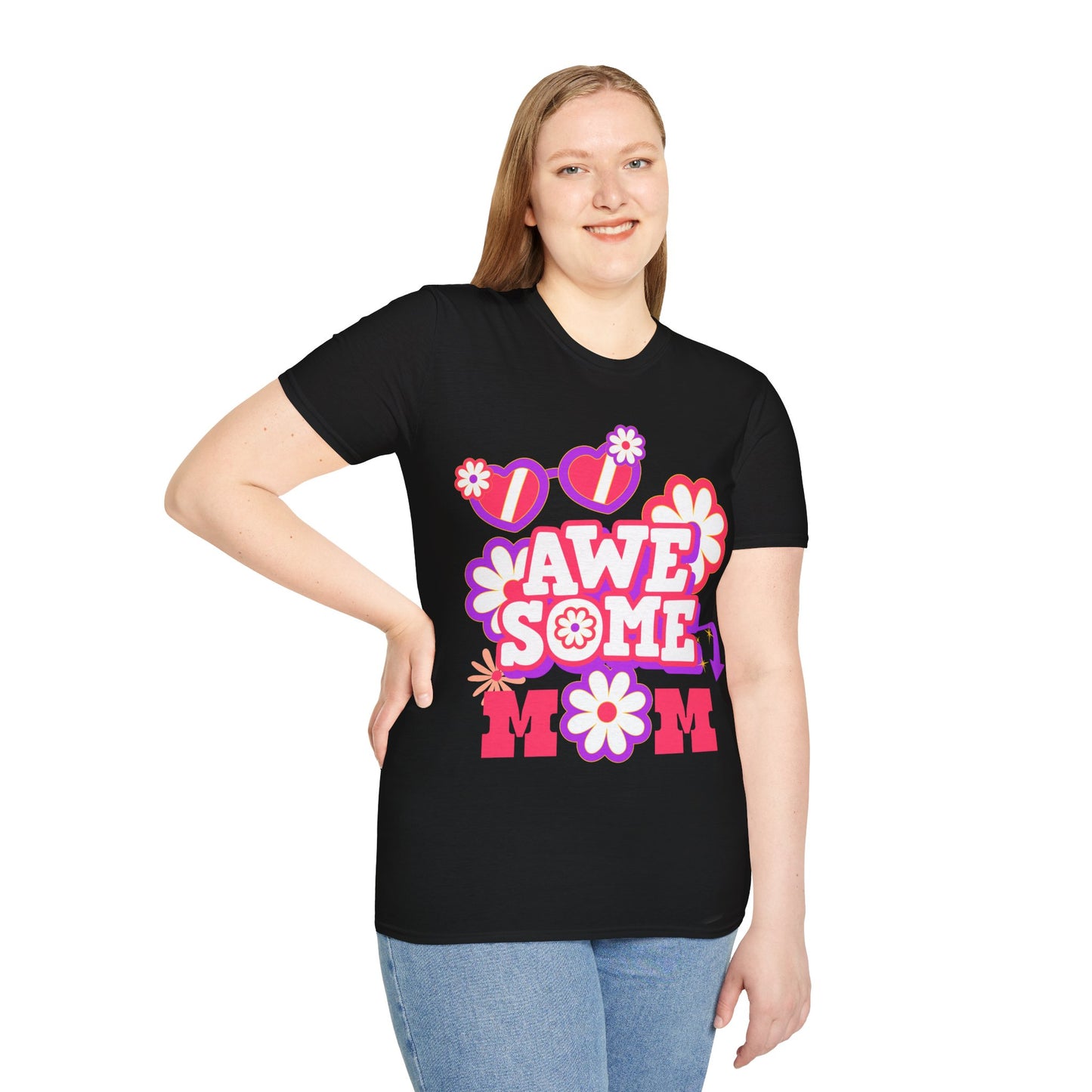 Awesome Mom Softstyle T-Shirt - Perfect Gift for Mother's Day
