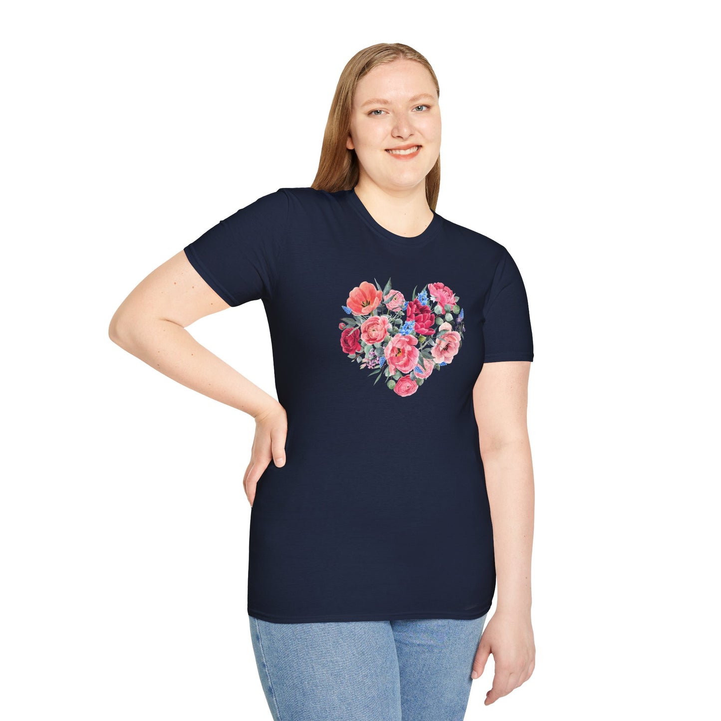 Floral Heart Nature's Love Graphic T-Shirt