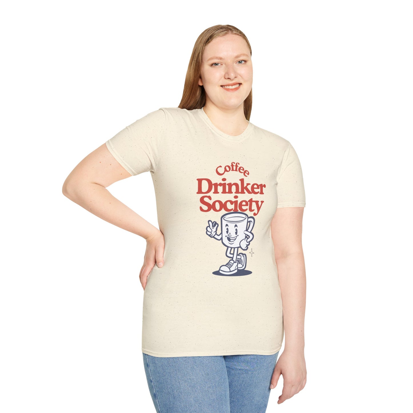 Coffee Drinker Society Unisex T-Shirt - Fun & Casual Coffee Lover Tee