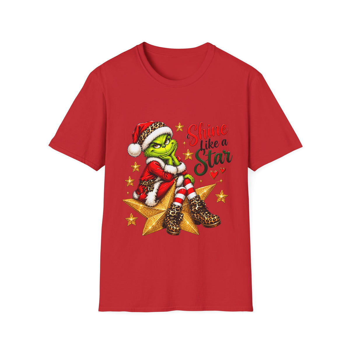 Shine Like a Star Grinch Christmas T-Shirt
