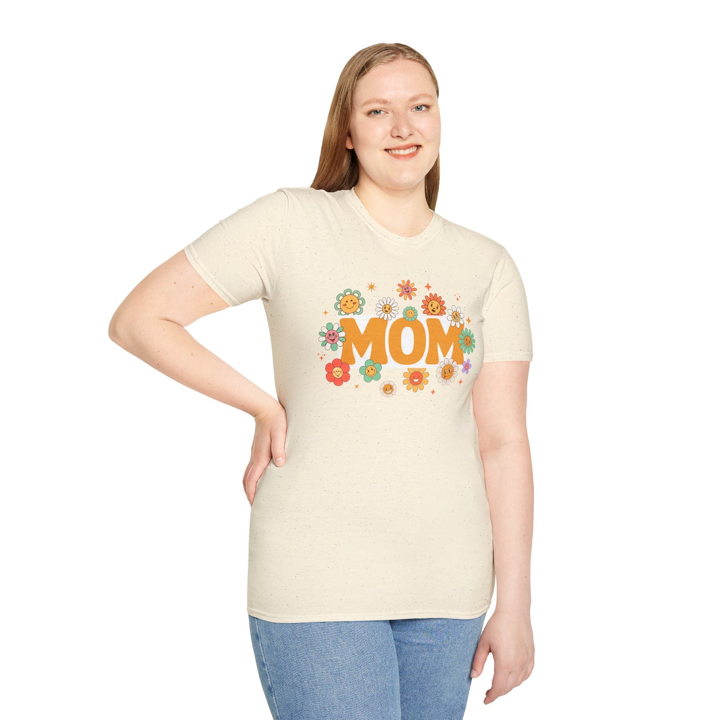 Flower Power Mom T-Shirt | Softstyle Tee for Mother's Day & Every Day
