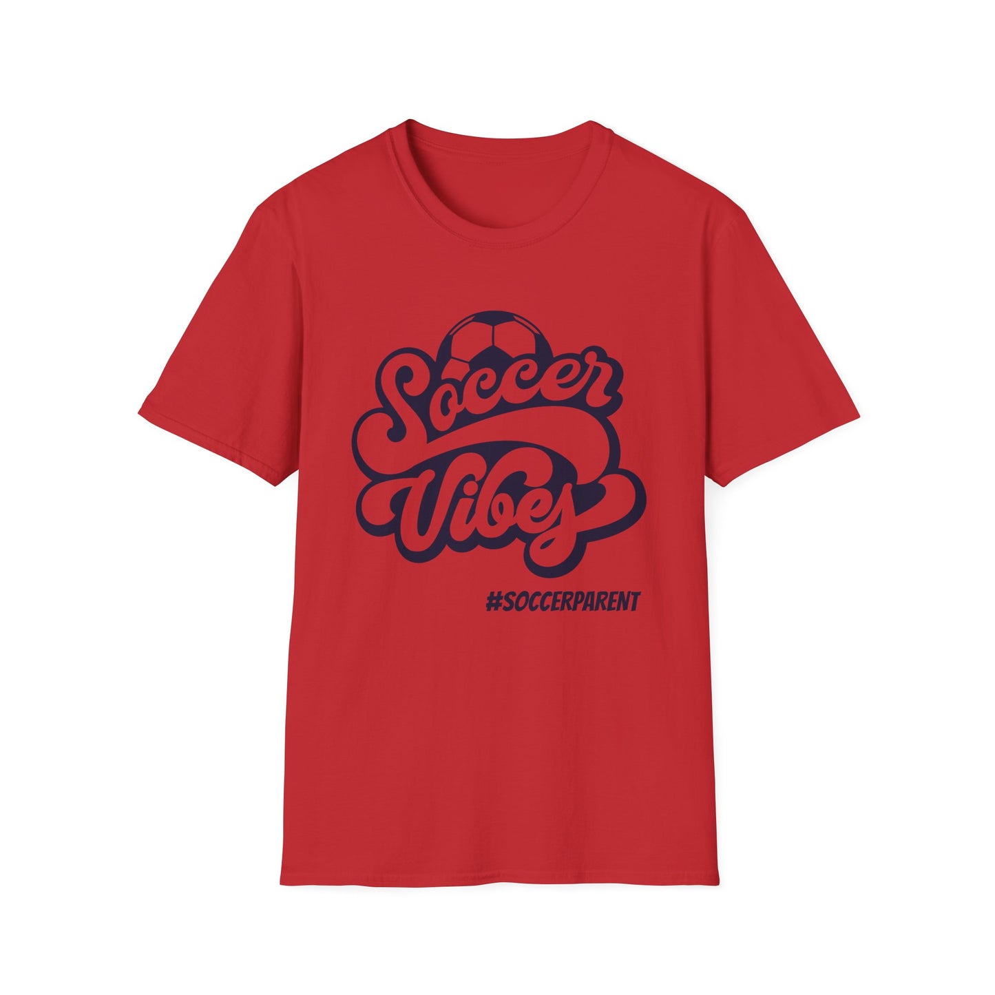 Soccer Vibes Unisex Softstyle T-Shirt for Soccer Parents