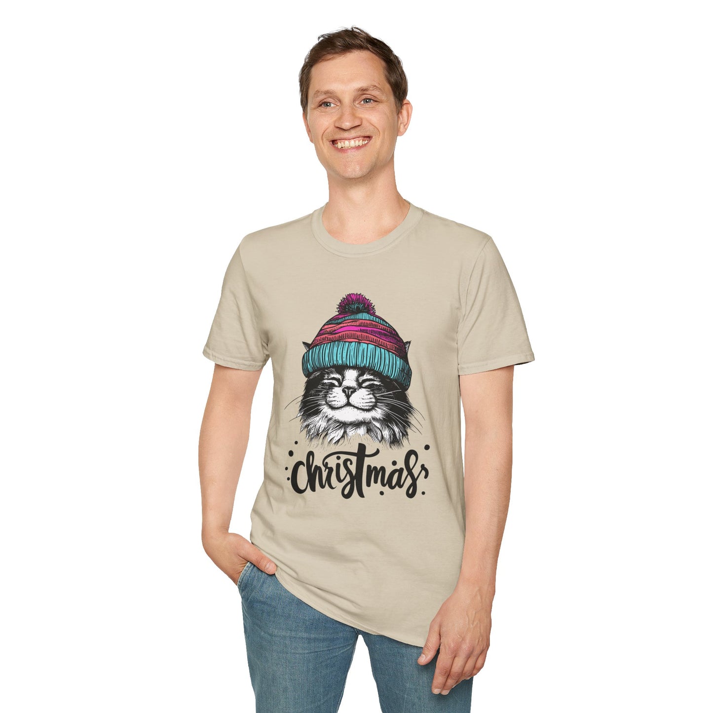 Merry Christmas, Feline Friends: Cat Graphic Unisex Shirt