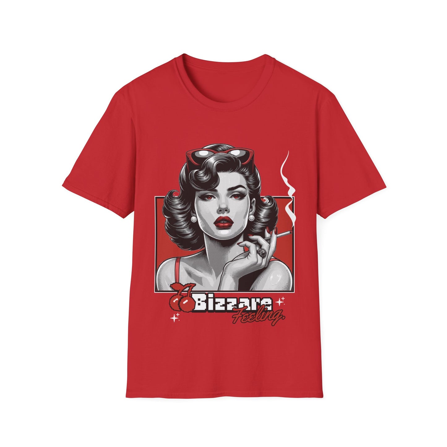Retro Pin-Up Tee — "Bizarre Feeling" Graphic T-Shirt