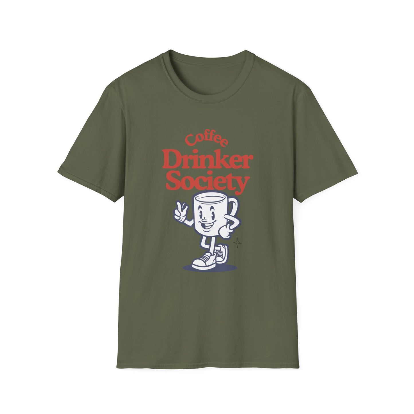 Coffee Drinker Society Unisex T-Shirt - Fun & Casual Coffee Lover Tee