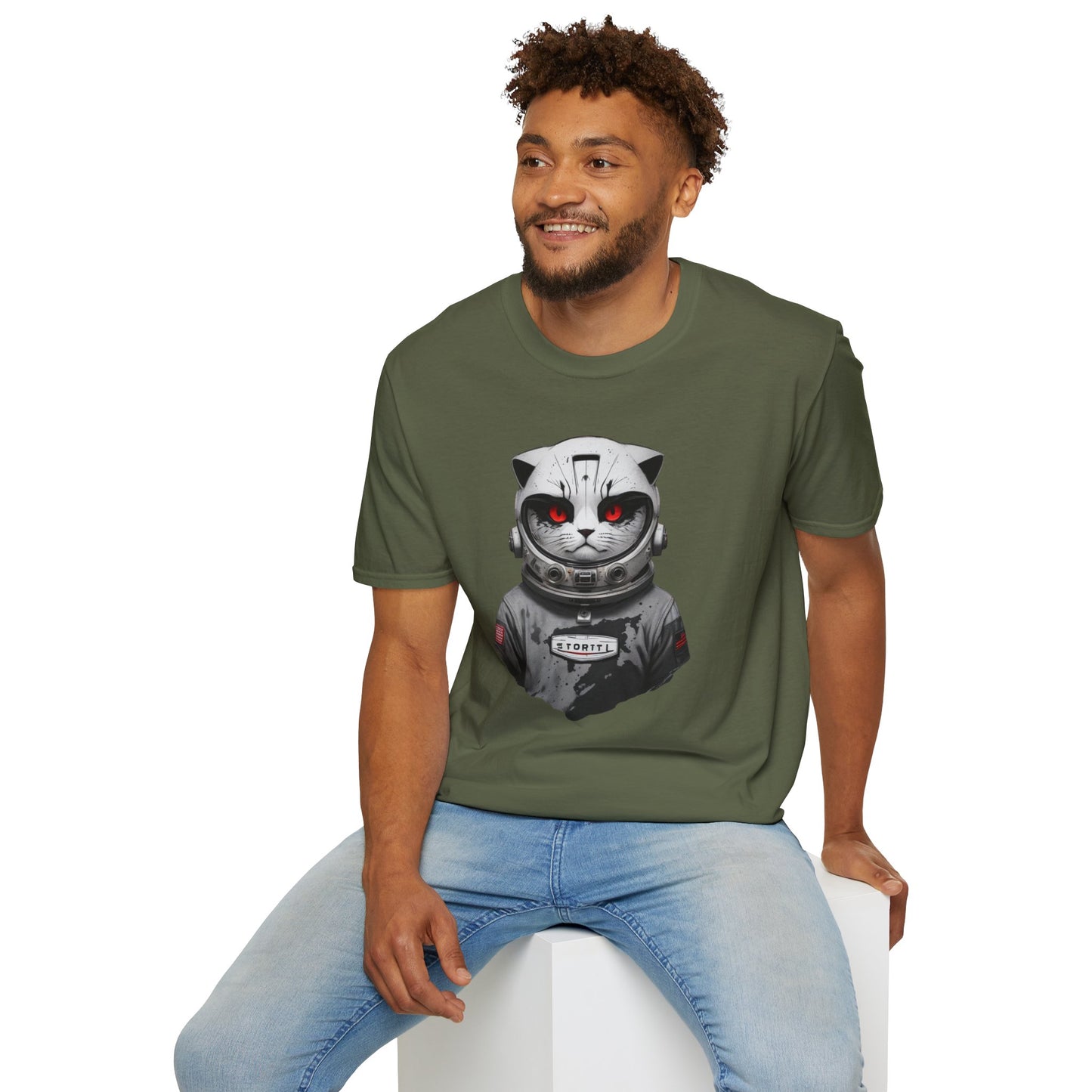 Space Cat Out of This World Graphic Unisex Tee