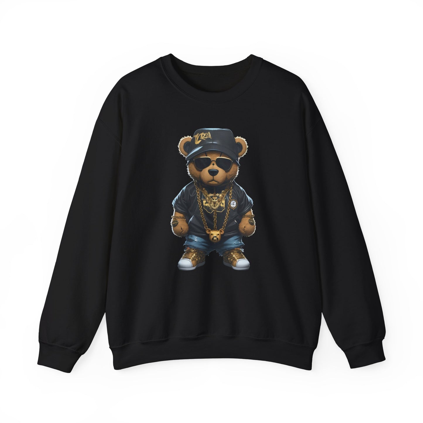 Blinged-Out Bear Graphic Sweatshirt