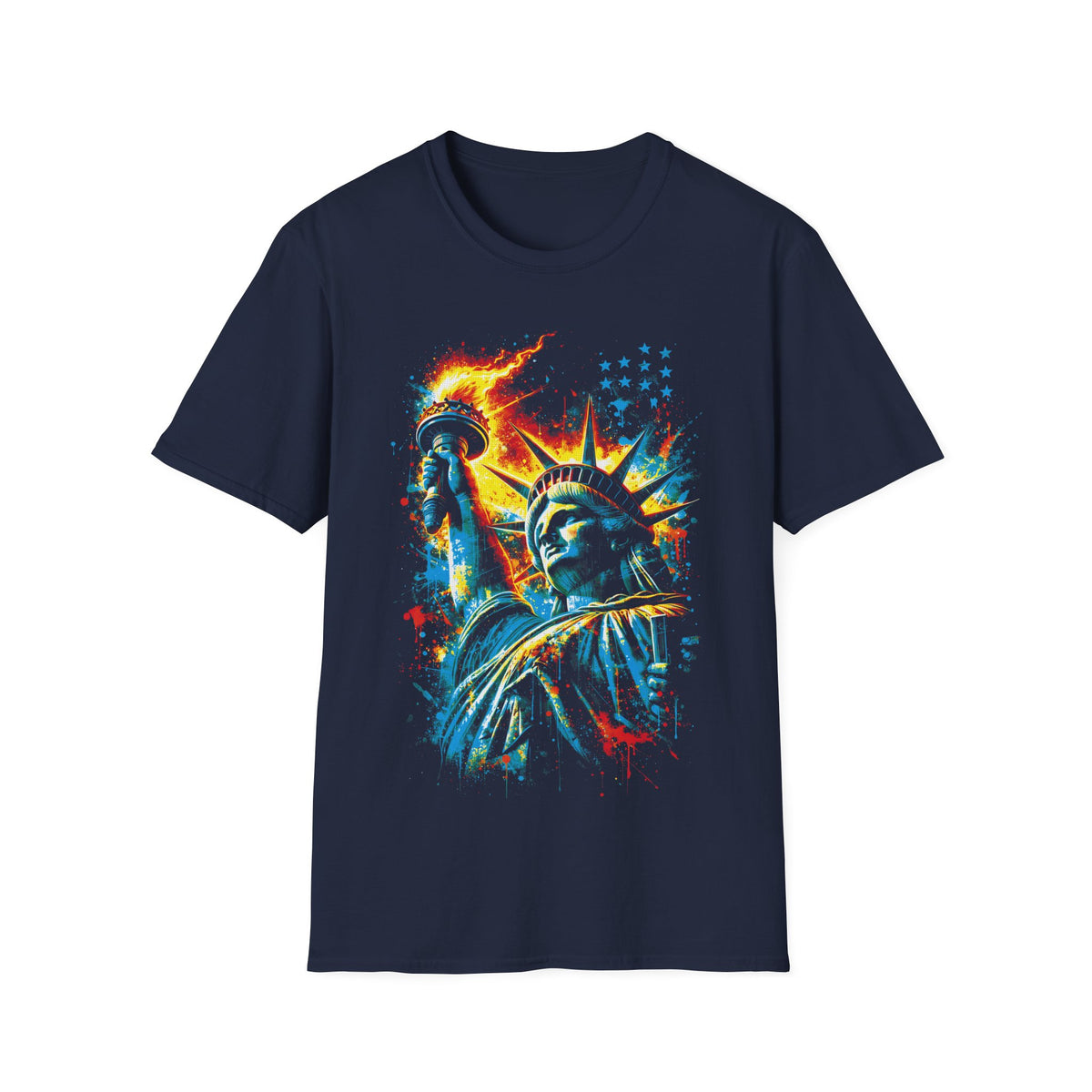 Statue of Liberty Graphic T-Shirt – Patriotic New York Travel Shirt