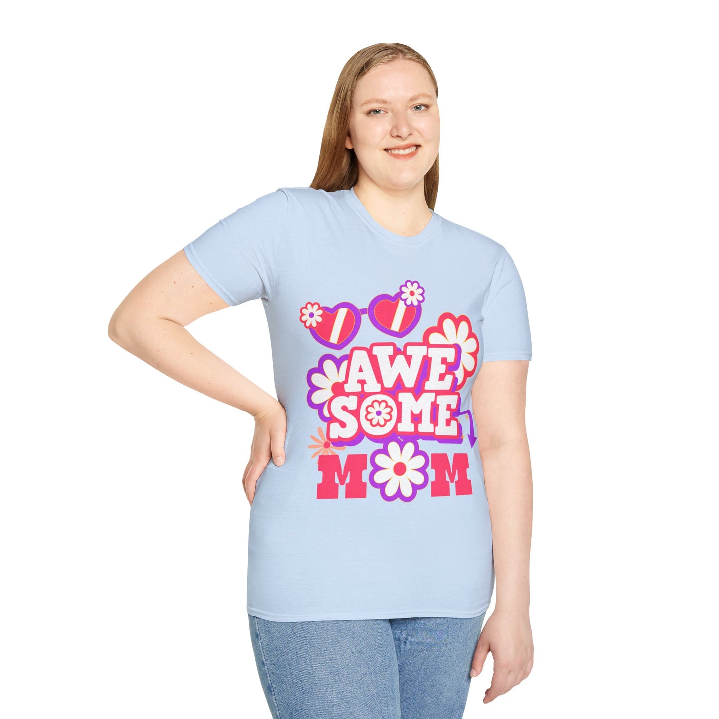 Awesome Mom Softstyle T-Shirt - Perfect Gift for Mother's Day