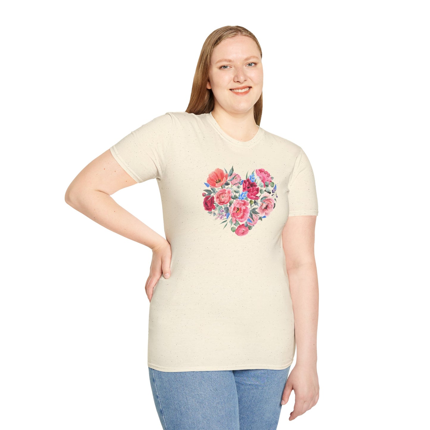 Floral Heart Nature's Love Graphic T-Shirt
