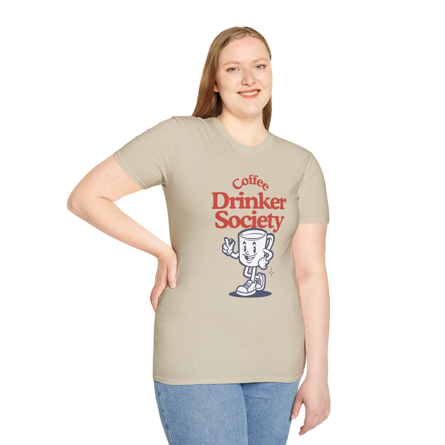 Coffee Drinker Society Unisex T-Shirt - Fun & Casual Coffee Lover Tee