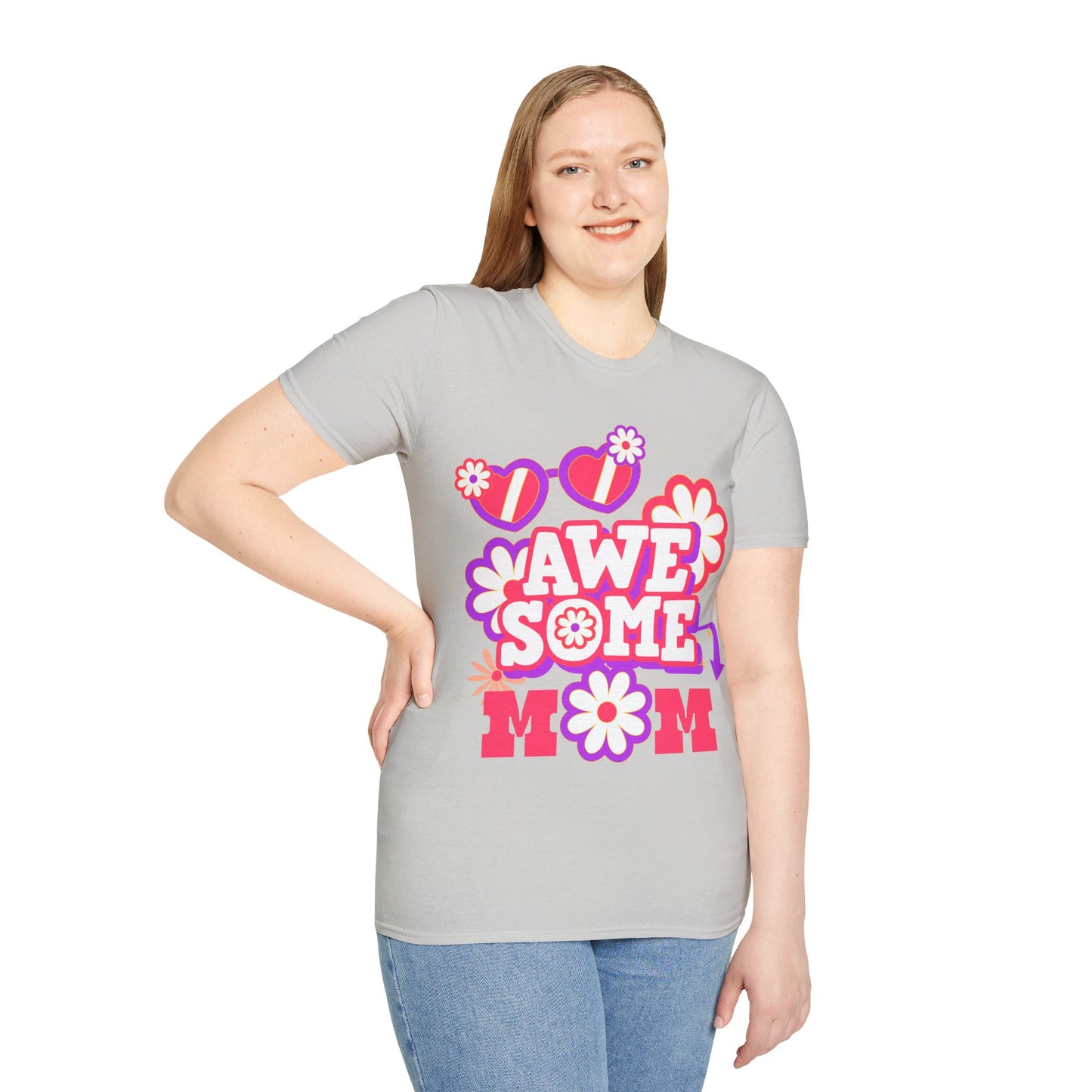 Awesome Mom Softstyle T-Shirt - Perfect Gift for Mother's Day