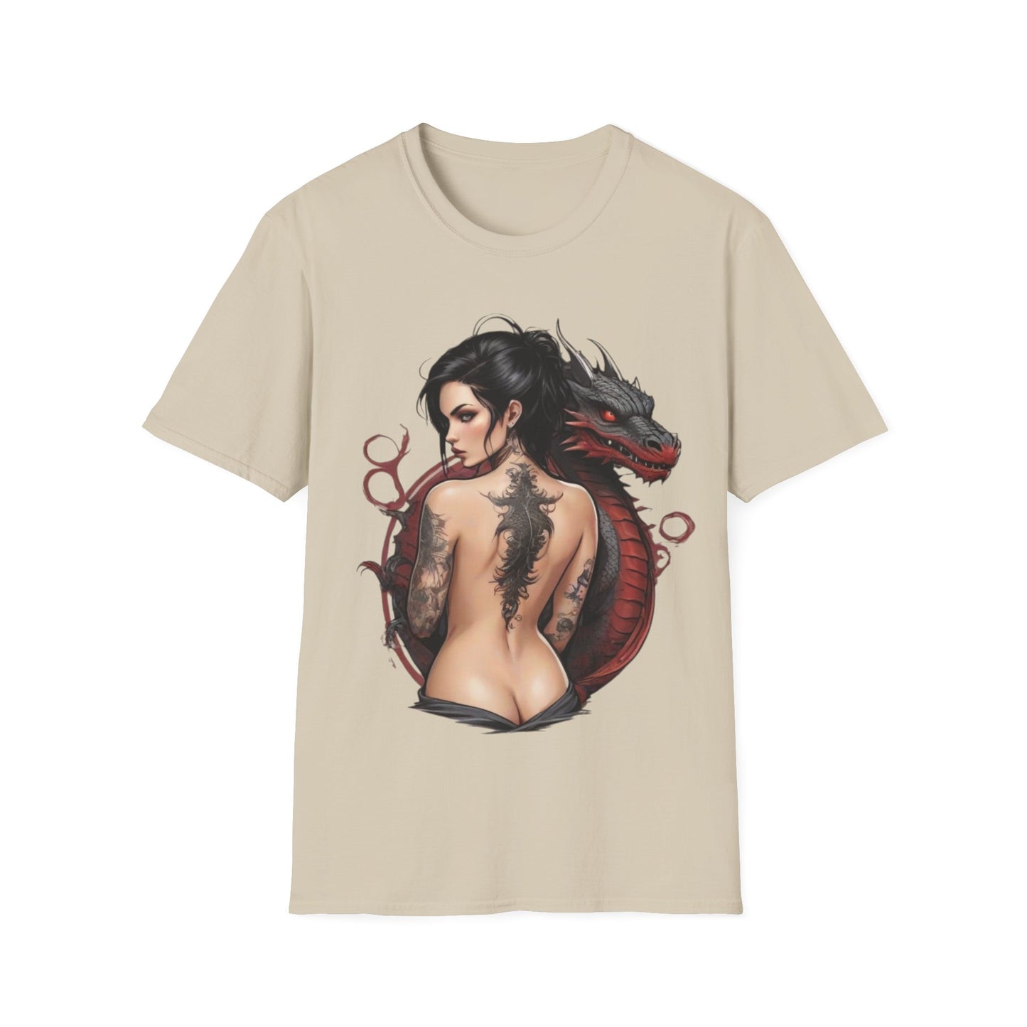 Mythical Bonds Dragon & Woman Unisex Tee