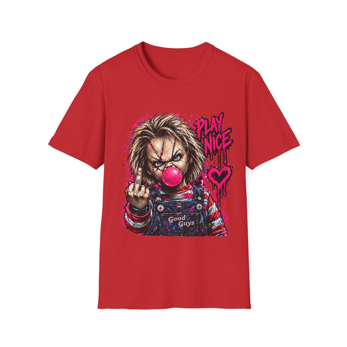 Good Guy “Play Nice” Horror Graphic T-Shirt