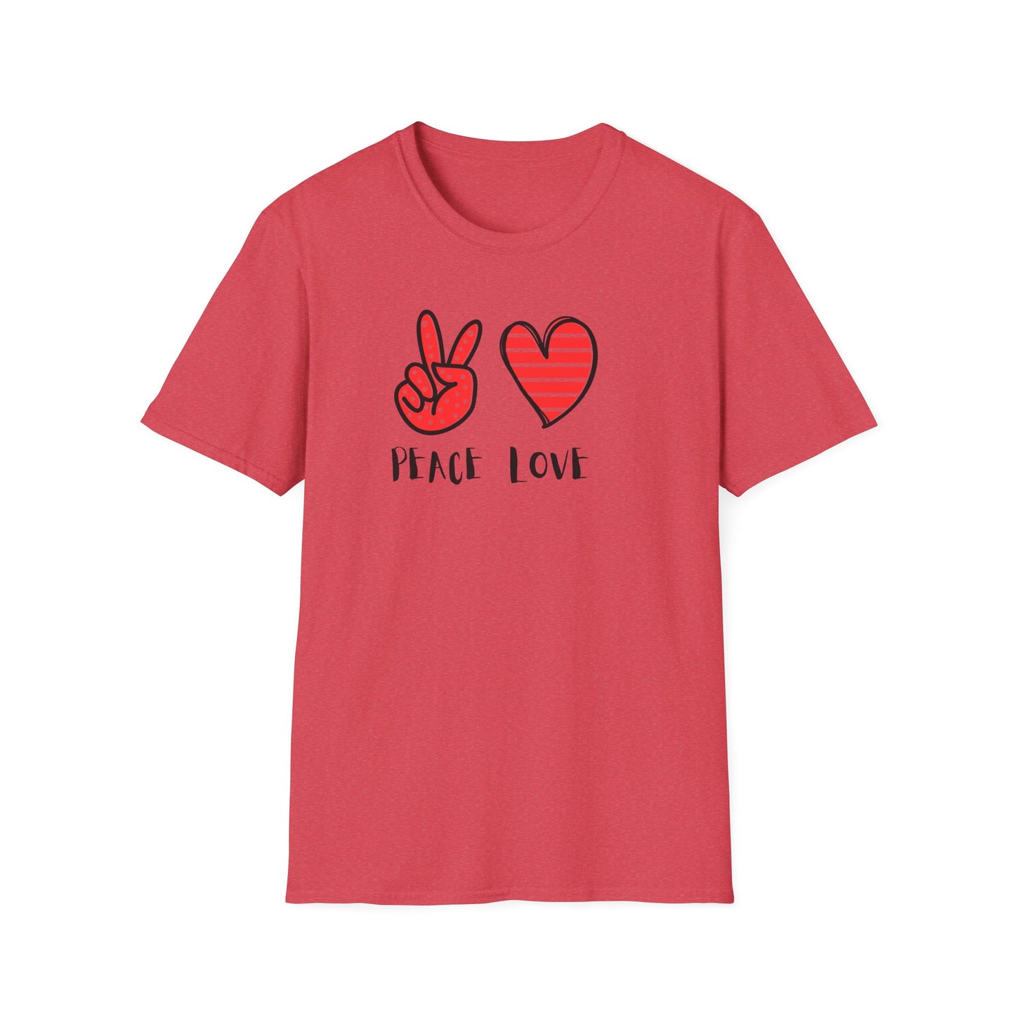 Peace and Love Graphic Unisex T-Shirt