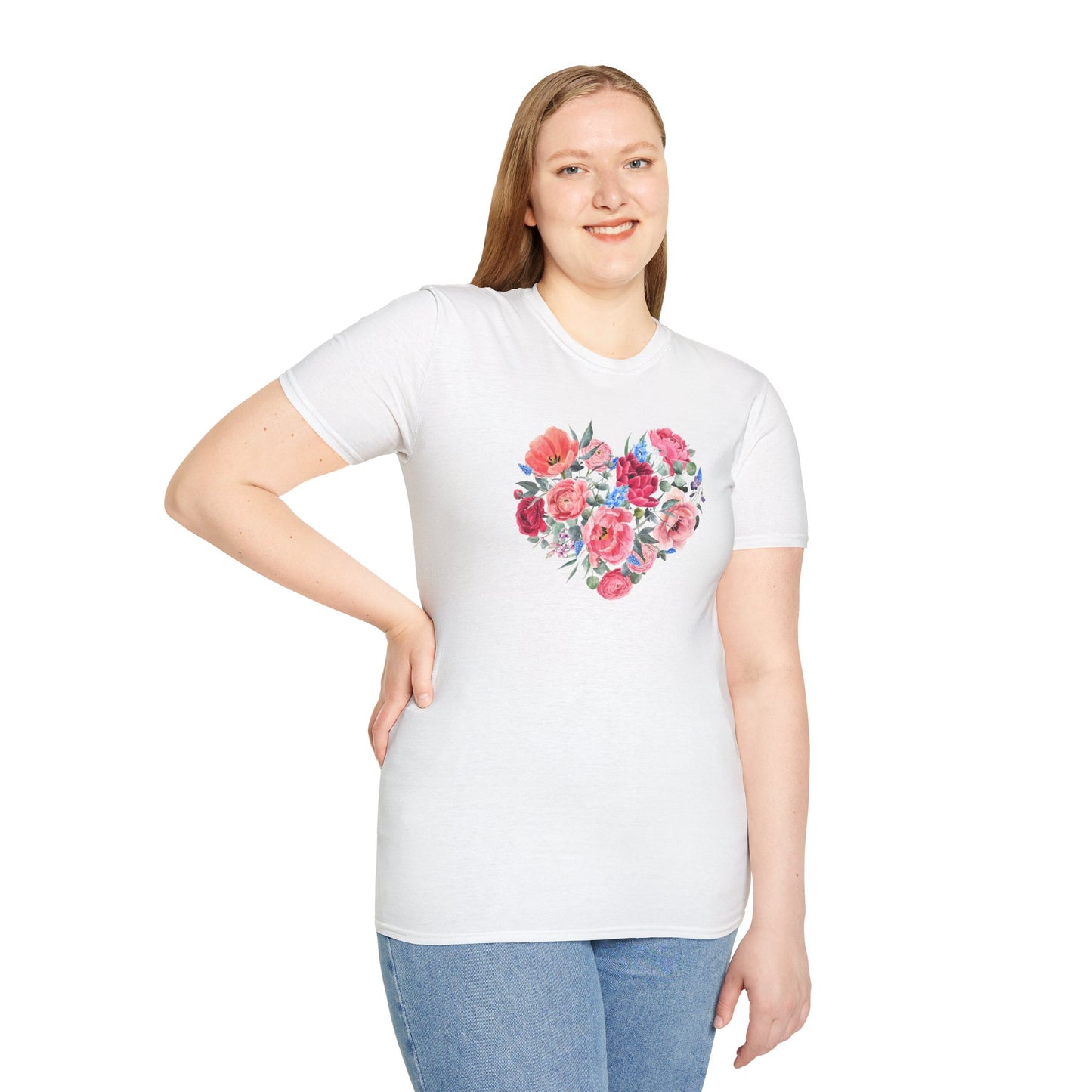 Floral Heart Nature's Love Graphic T-Shirt