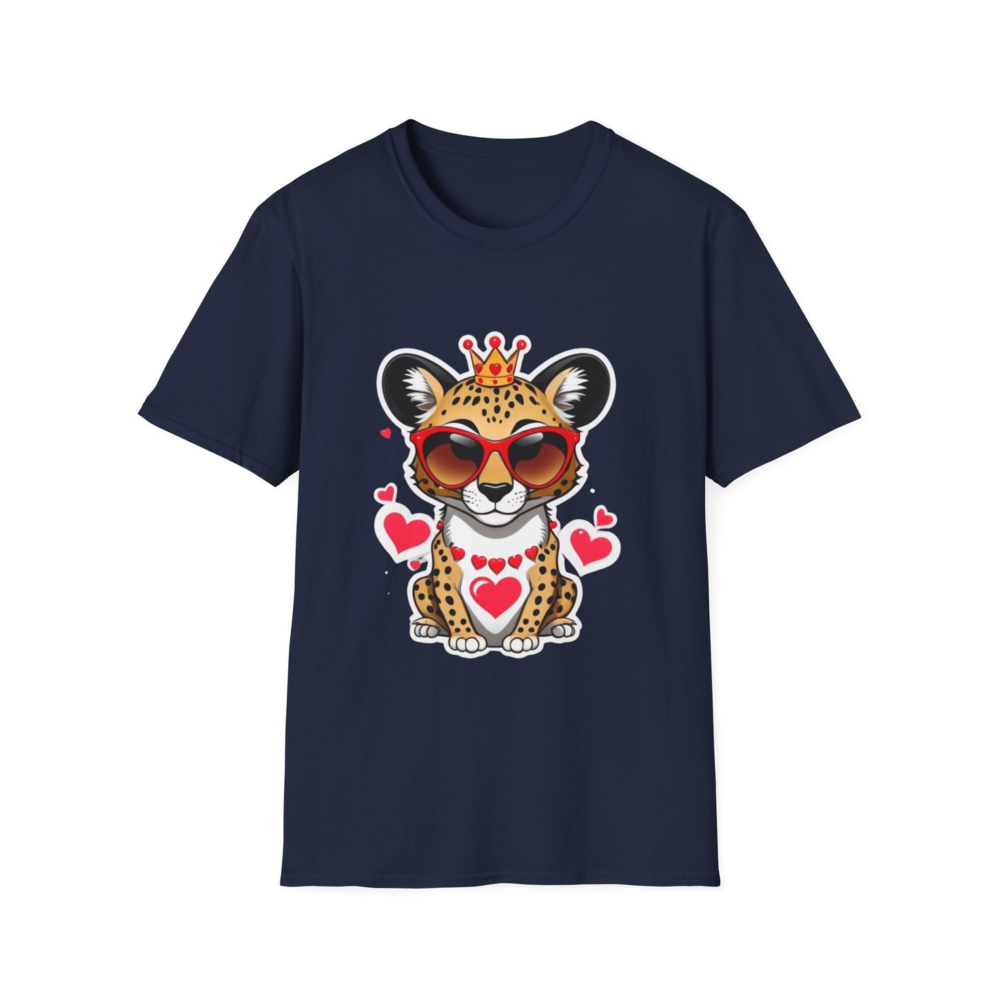 Stylin' Cheetah Sunglasses & Heart Vibes Tee