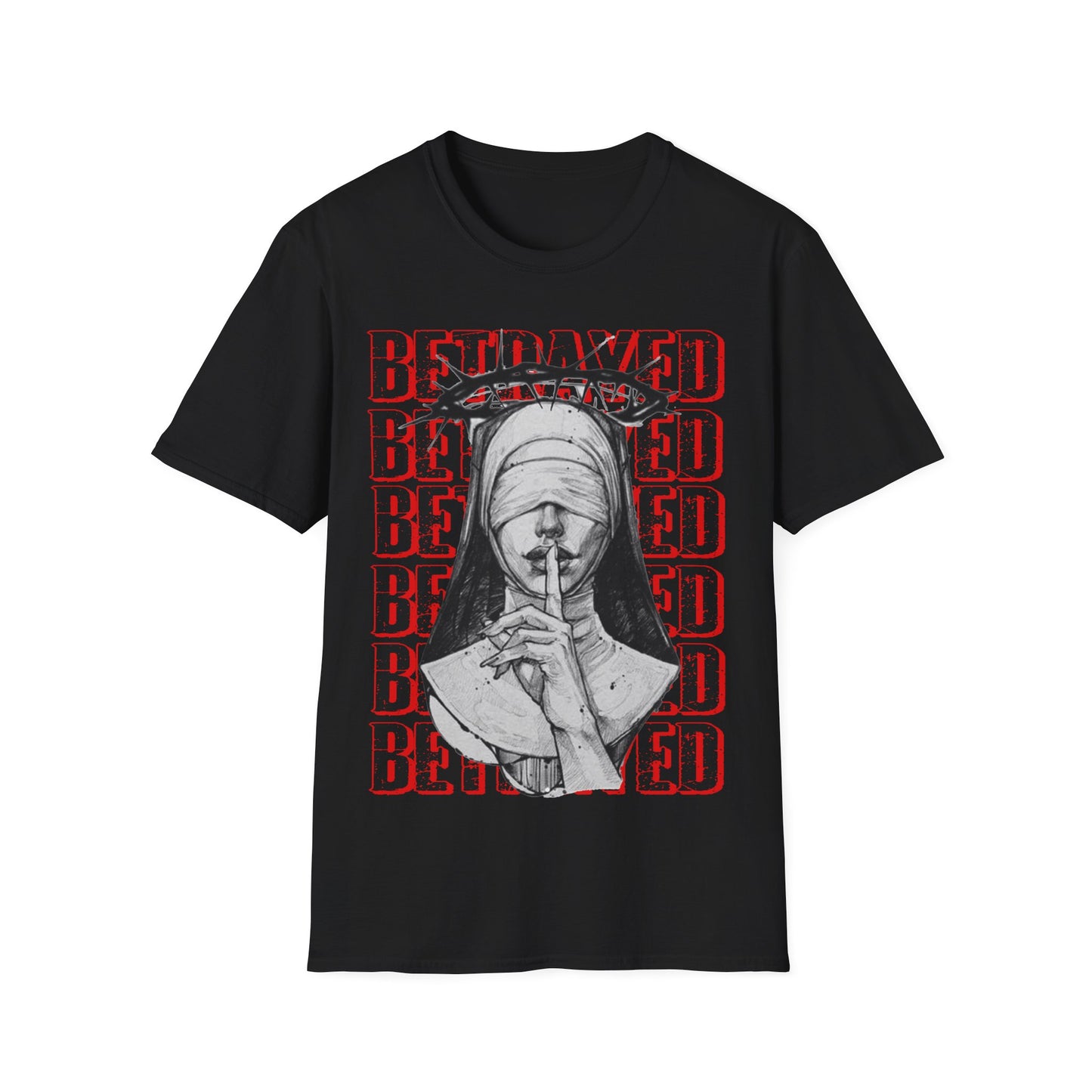 Whispers of Betrayal Dark Nun Graphic Unisex Tee