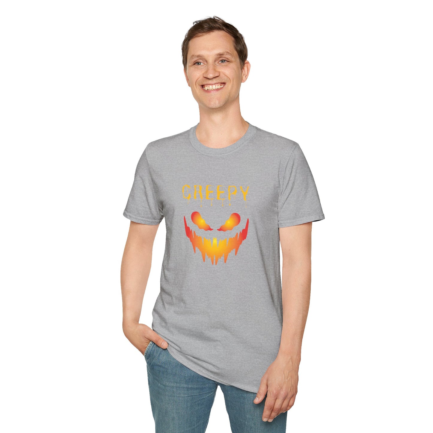 Creepy Smile Halloween Unisex T-Shirt