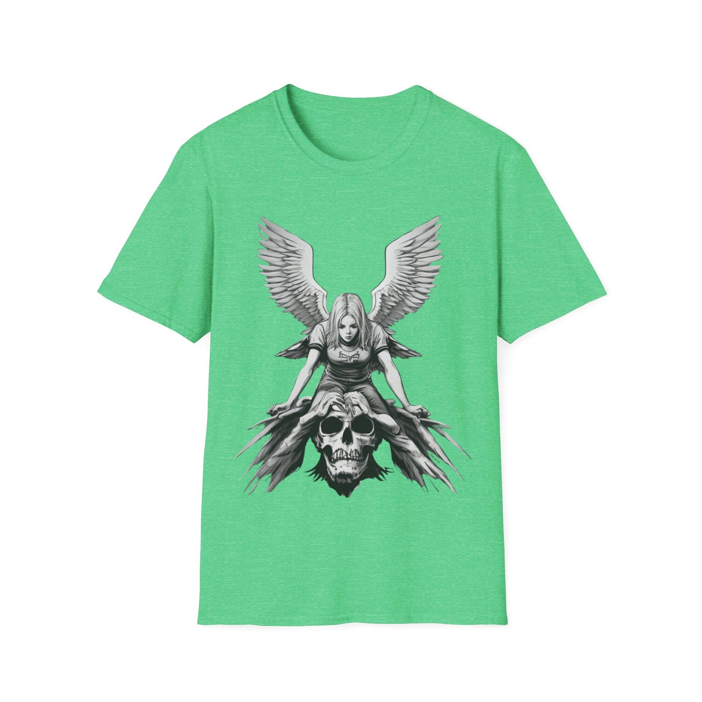 Angel & Demon Skull Graphic Unisex Tee