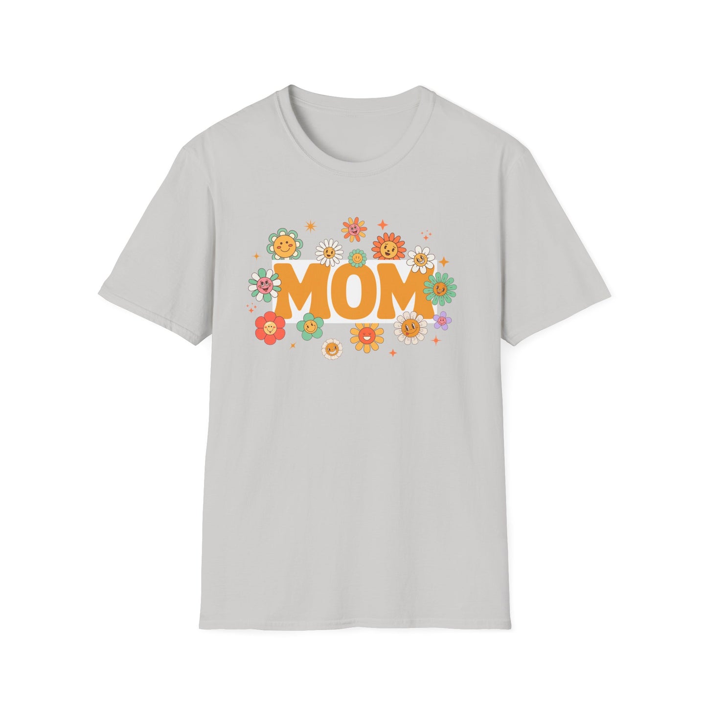 Flower Power Mom T-Shirt | Softstyle Tee for Mother's Day & Every Day