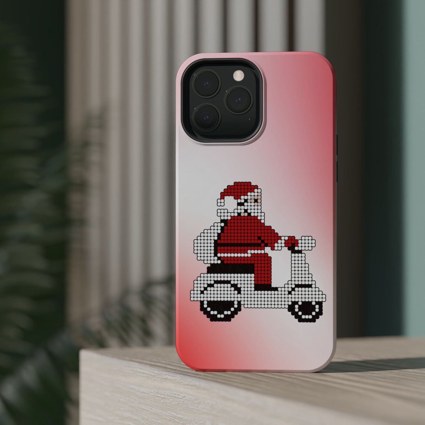 Sleighin' It: Santa's Motorcycle Journey Phone Case