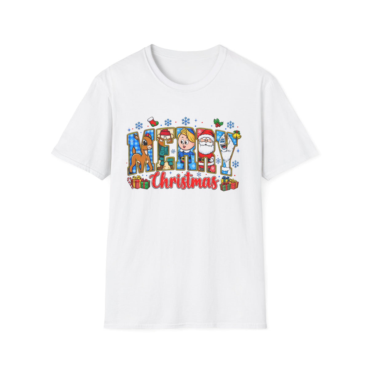 Merry Christmas Character Festive Holiday T-Shirt