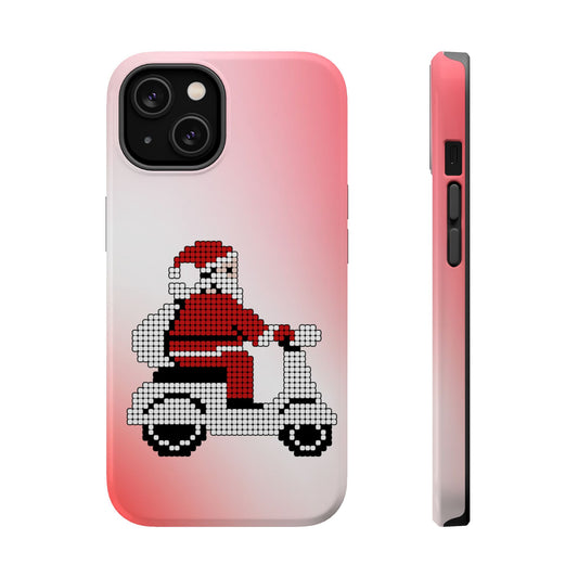 Sleighin' It: Santa's Motorcycle Journey Phone Case