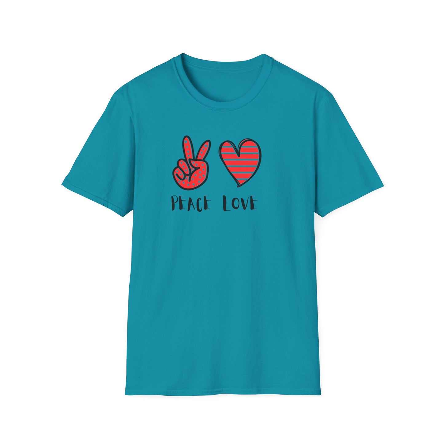 Peace and Love Graphic Unisex T-Shirt