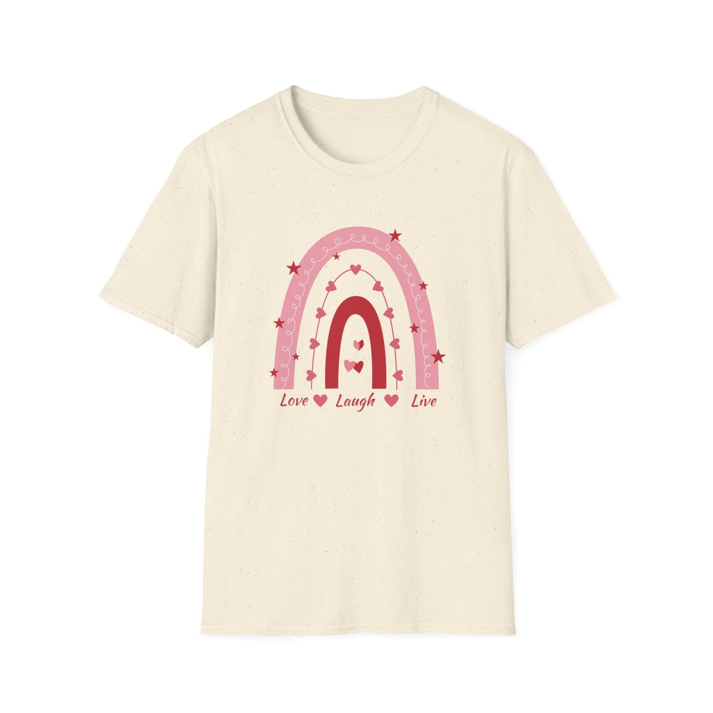 Love Laugh Live Rainbow Graphic Tee