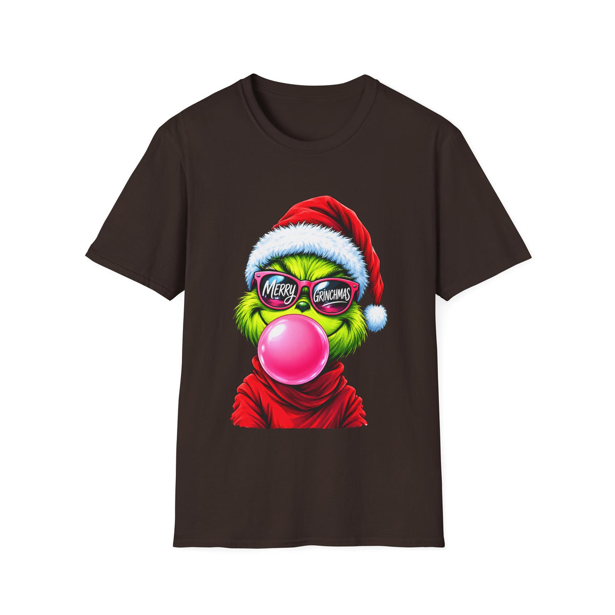 Merry Christmas Grinch Bubblegum Santa T-Shirt