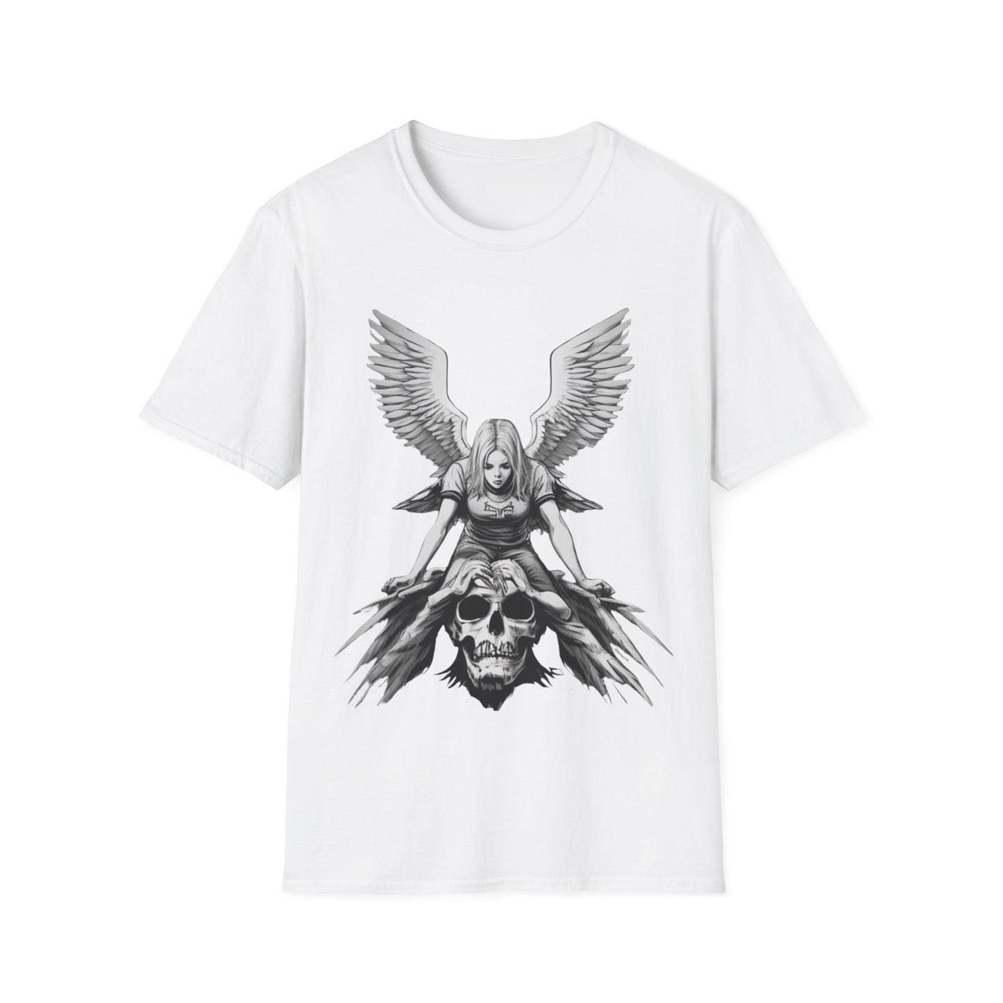 Angel & Demon Skull Graphic Unisex Tee