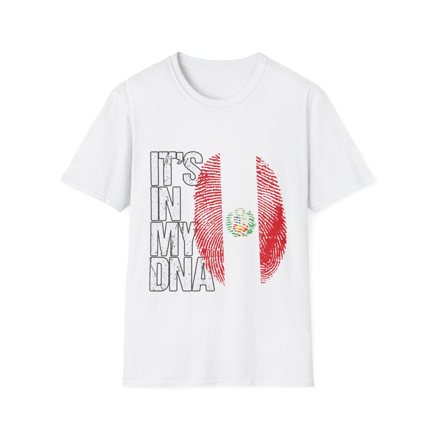 "It's In My DNA" Peru Flag Fingerprint Tee