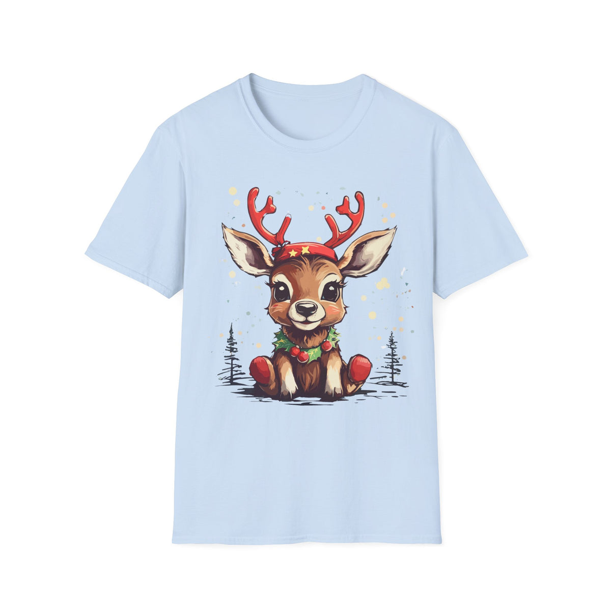 Cute Reindeer T-Shirt — Cute Christmas Deer Graphic Tee