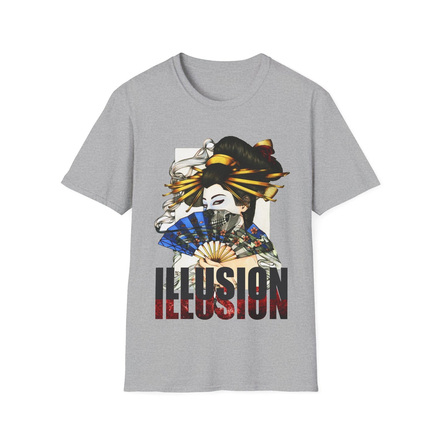 Illusion Geisha T-Shirt — Japanese Fan Art Tee