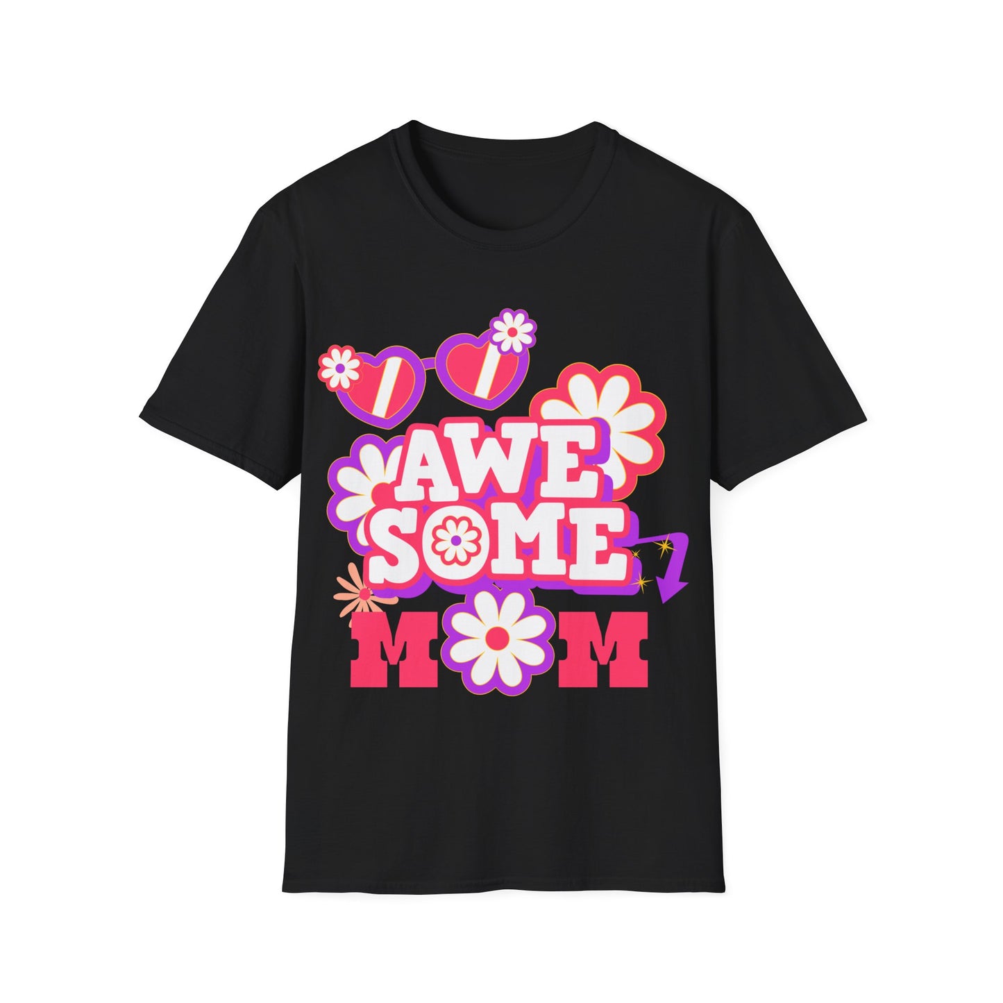 Awesome Mom Softstyle T-Shirt - Perfect Gift for Mother's Day