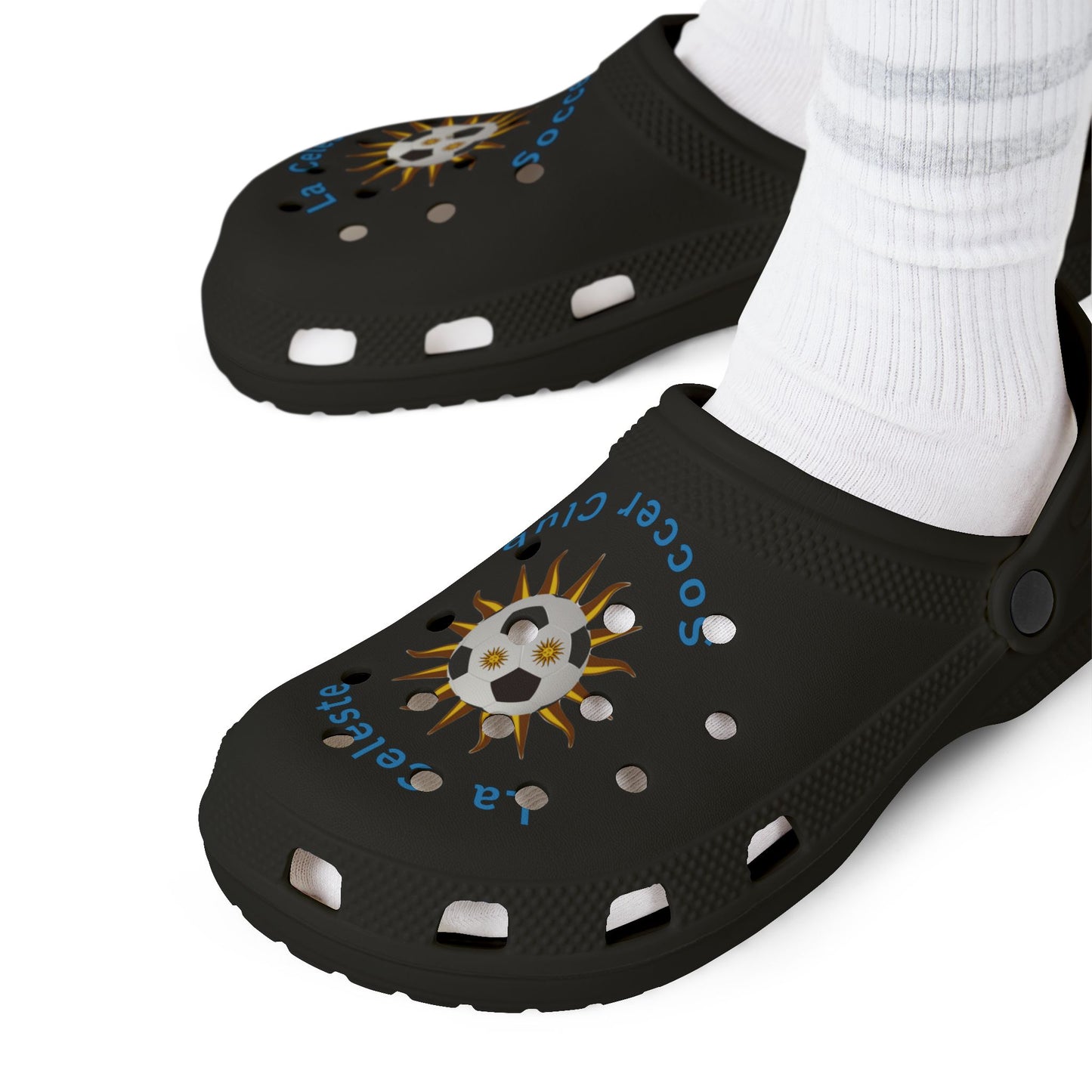 La Celeste S.C. Unisex  Shoes, Sporty Summer Sandals, Stylish Outdoor Footwear, Perfect for Soccer Practice