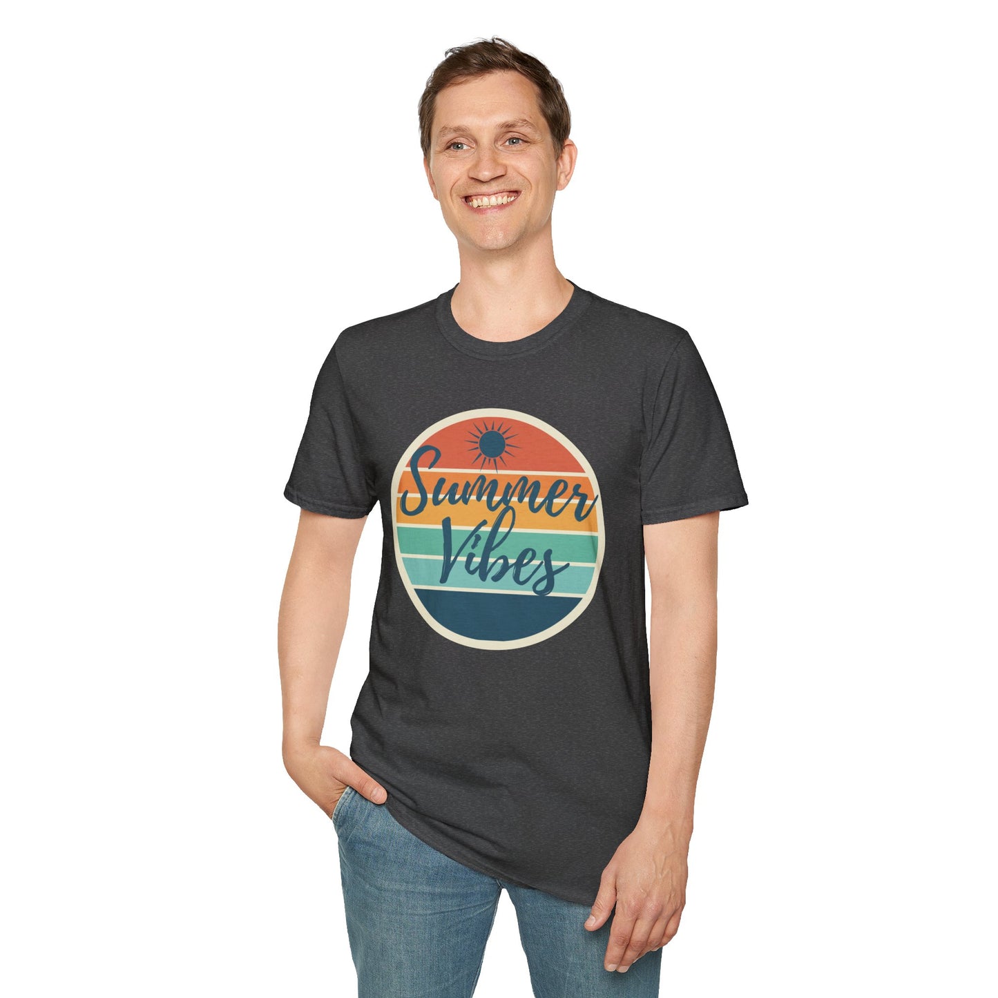 Summer Vibes Sunset Graphic Unisex Tee