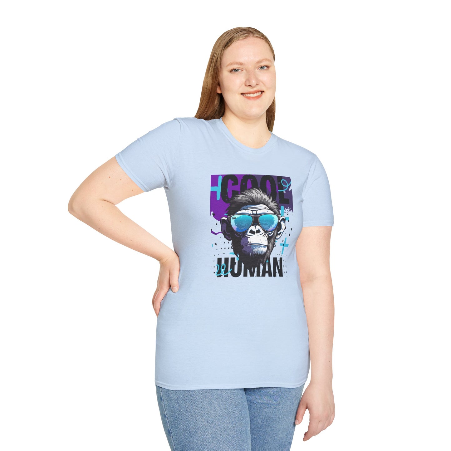 Cool Human Sassy Chimp in Shades Graphic Unisex T-Shirt