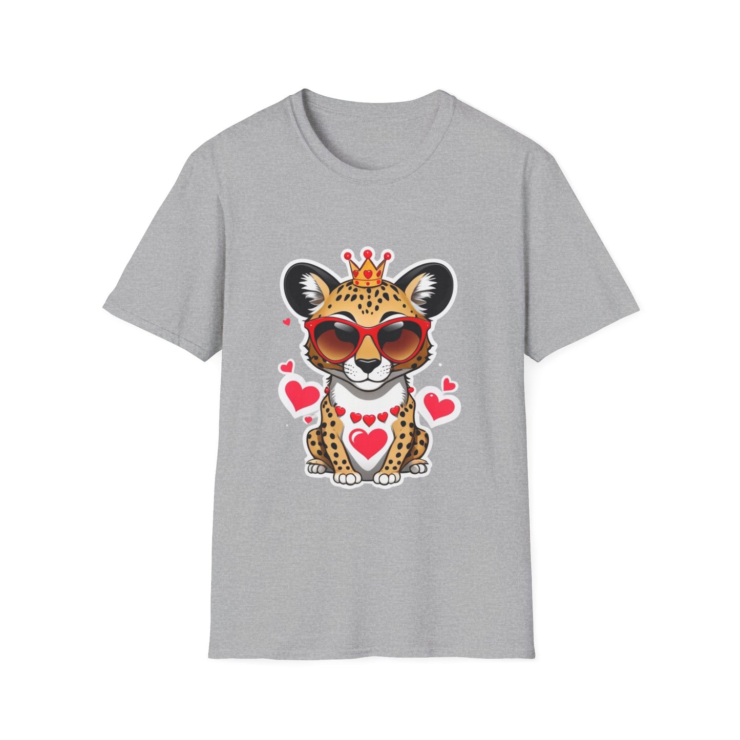 Stylin' Cheetah Sunglasses & Heart Vibes Tee
