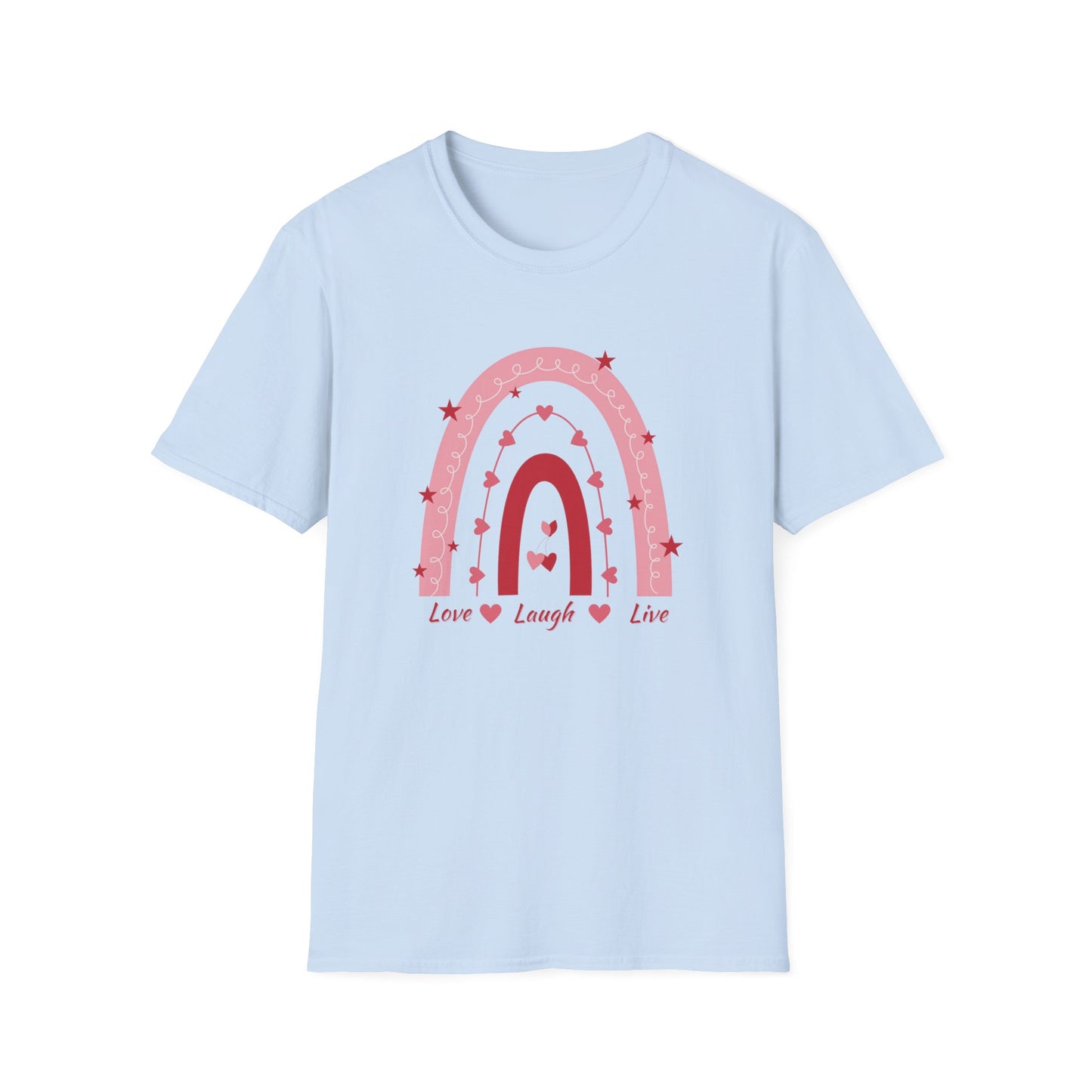 Love Laugh Live Rainbow Graphic Tee