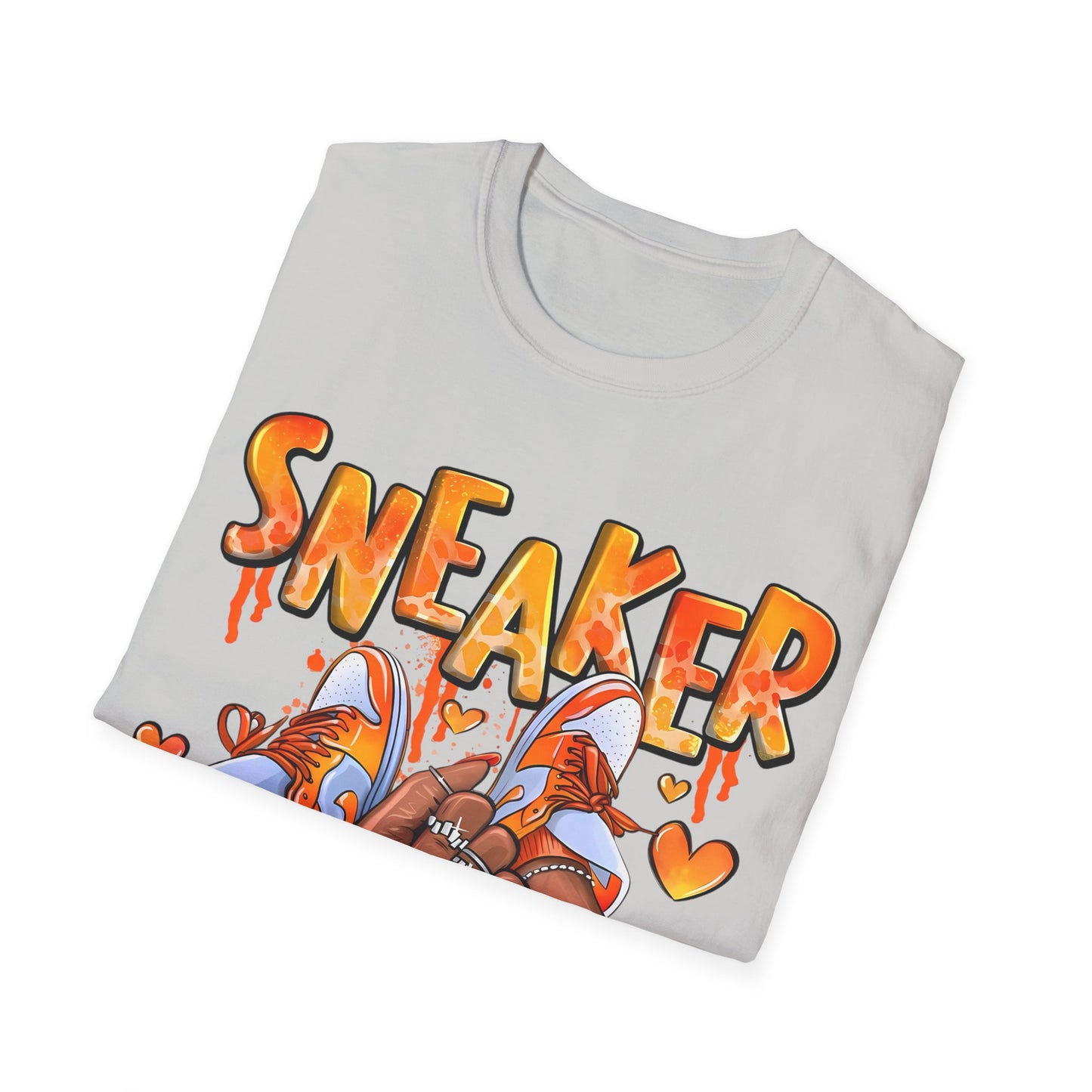 Sneaker Girl T-Shirt – Cute Orange Graphic Tee for Sneaker Lovers