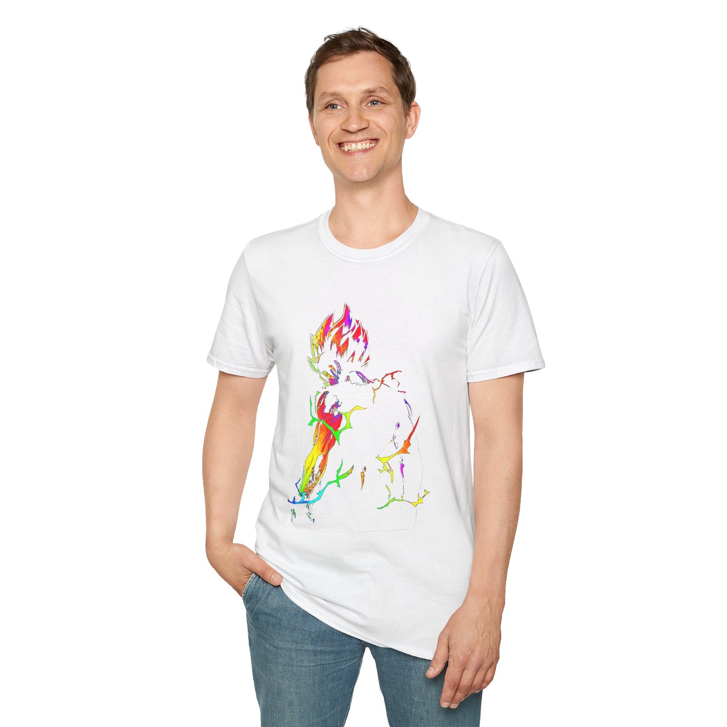 Colorful Anime Spirit Mode Unisex Softstyle T-Shirt - Perfect for Casual Wear & Gifts