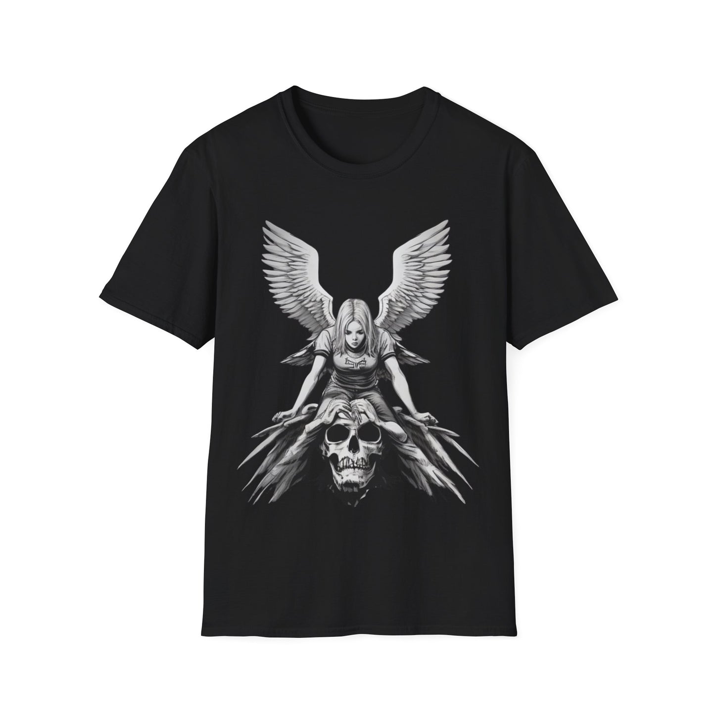 Angel & Demon Skull Graphic Unisex Tee