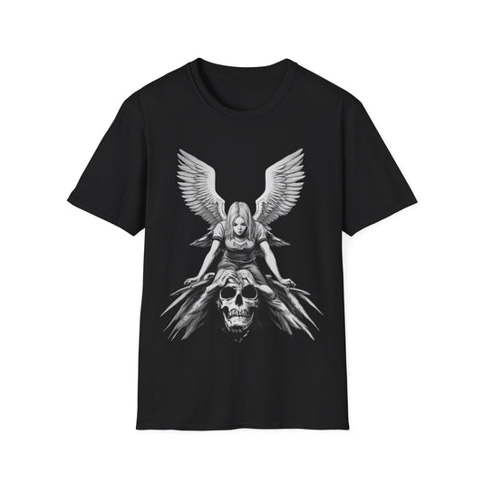 Angel & Demon Skull Graphic Unisex Tee