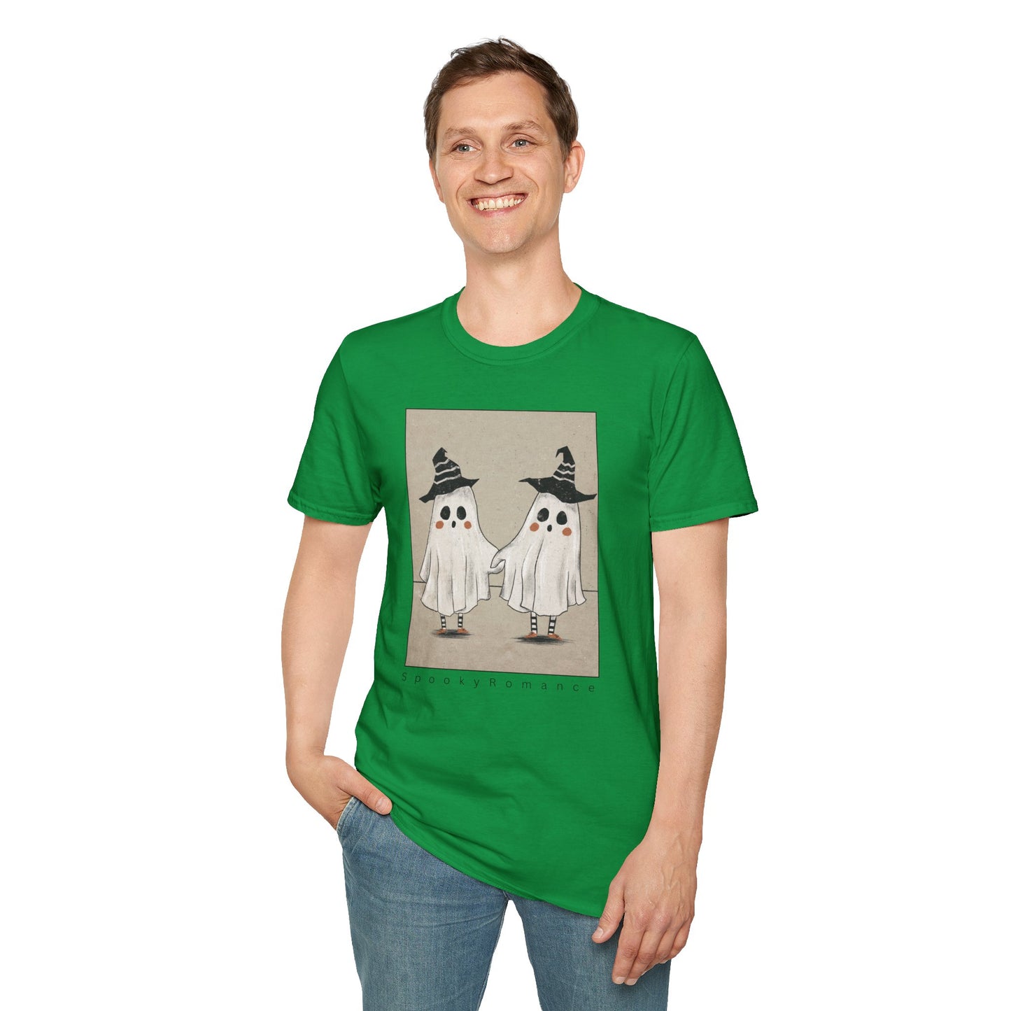 Spooky Romance Ghosts Together Unisex T-Shirt,