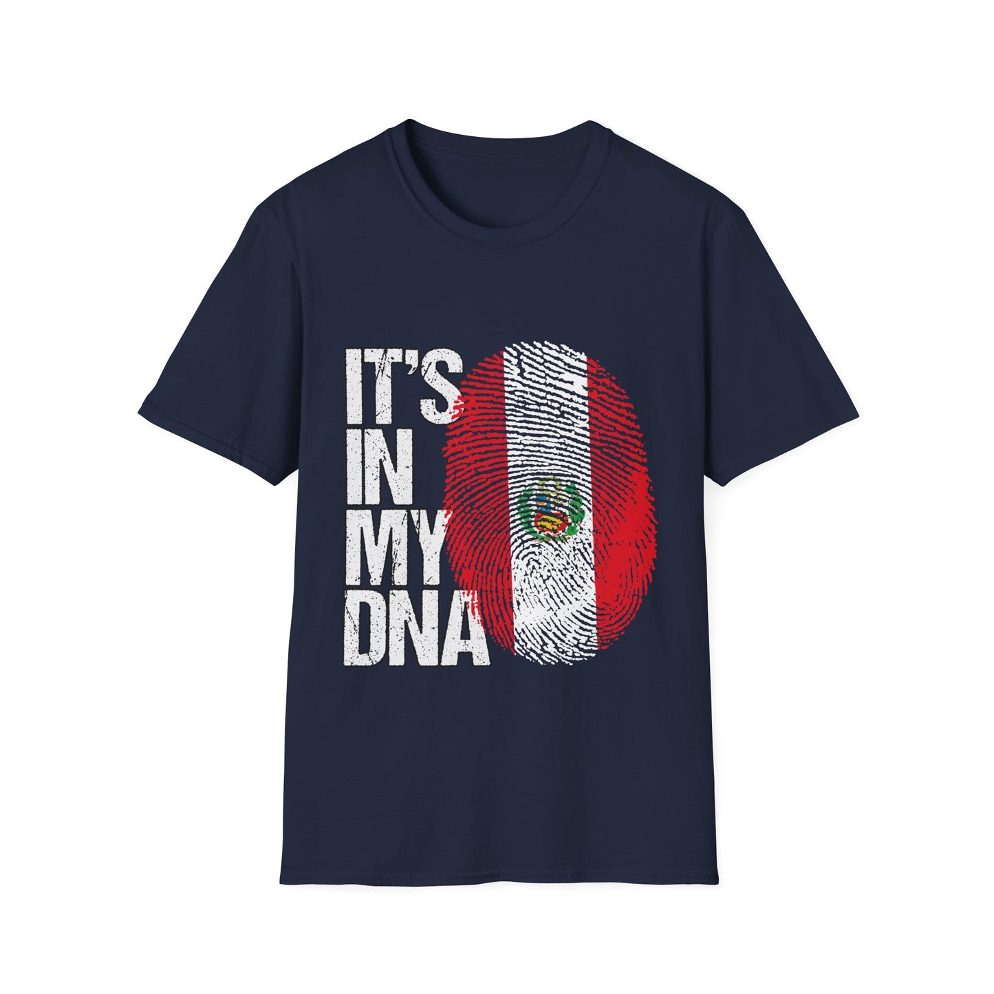 "It's In My DNA" Peru Flag Fingerprint Tee